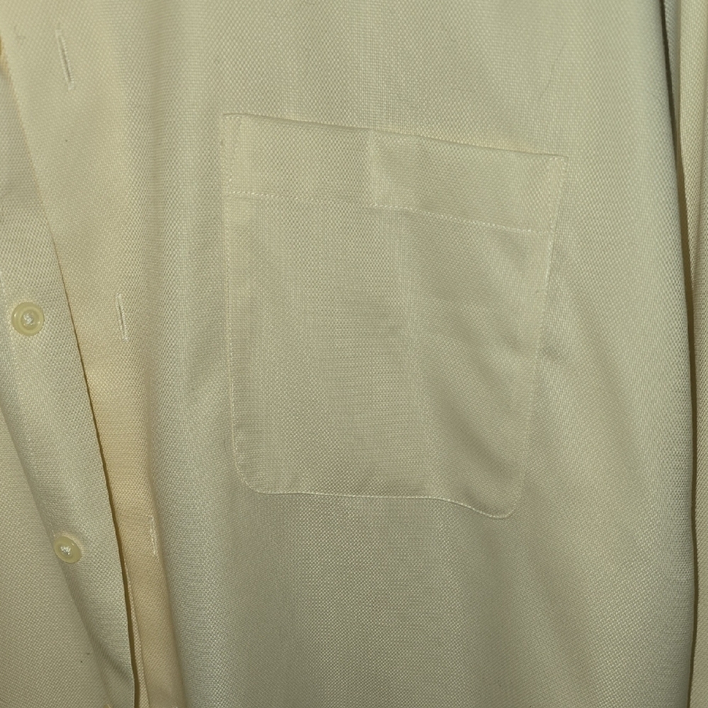 Pronto Uomo Mens Cream Button-Up Dress Shirt - 17 34/35 - Picture 3 of 7